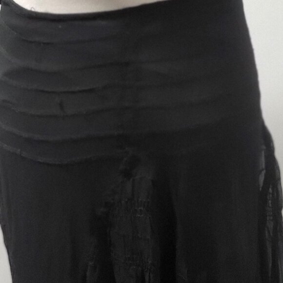 Gracia Fashion Vintage 100% Silk Skirt with silk lining, side zip Size Sm to Med - Picture 4 of 7